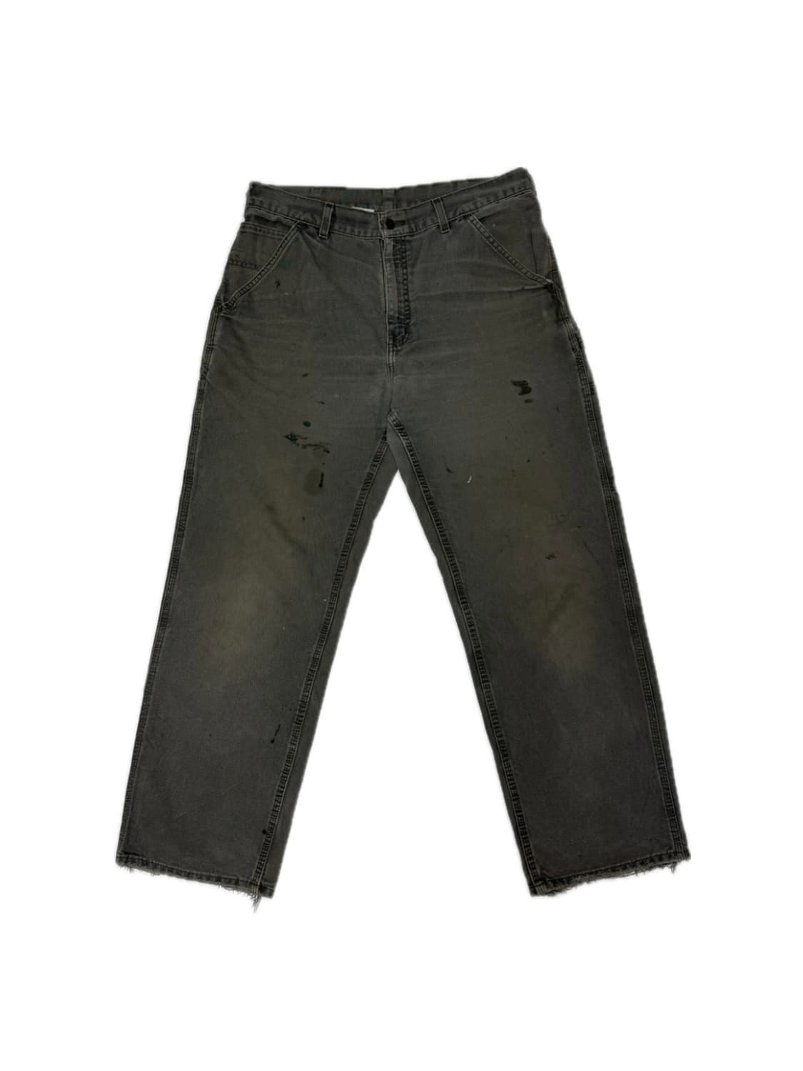 99s-02s 칼하트 모스 그린 싱글니 카펜터 팬츠 32x30 상품이미지1