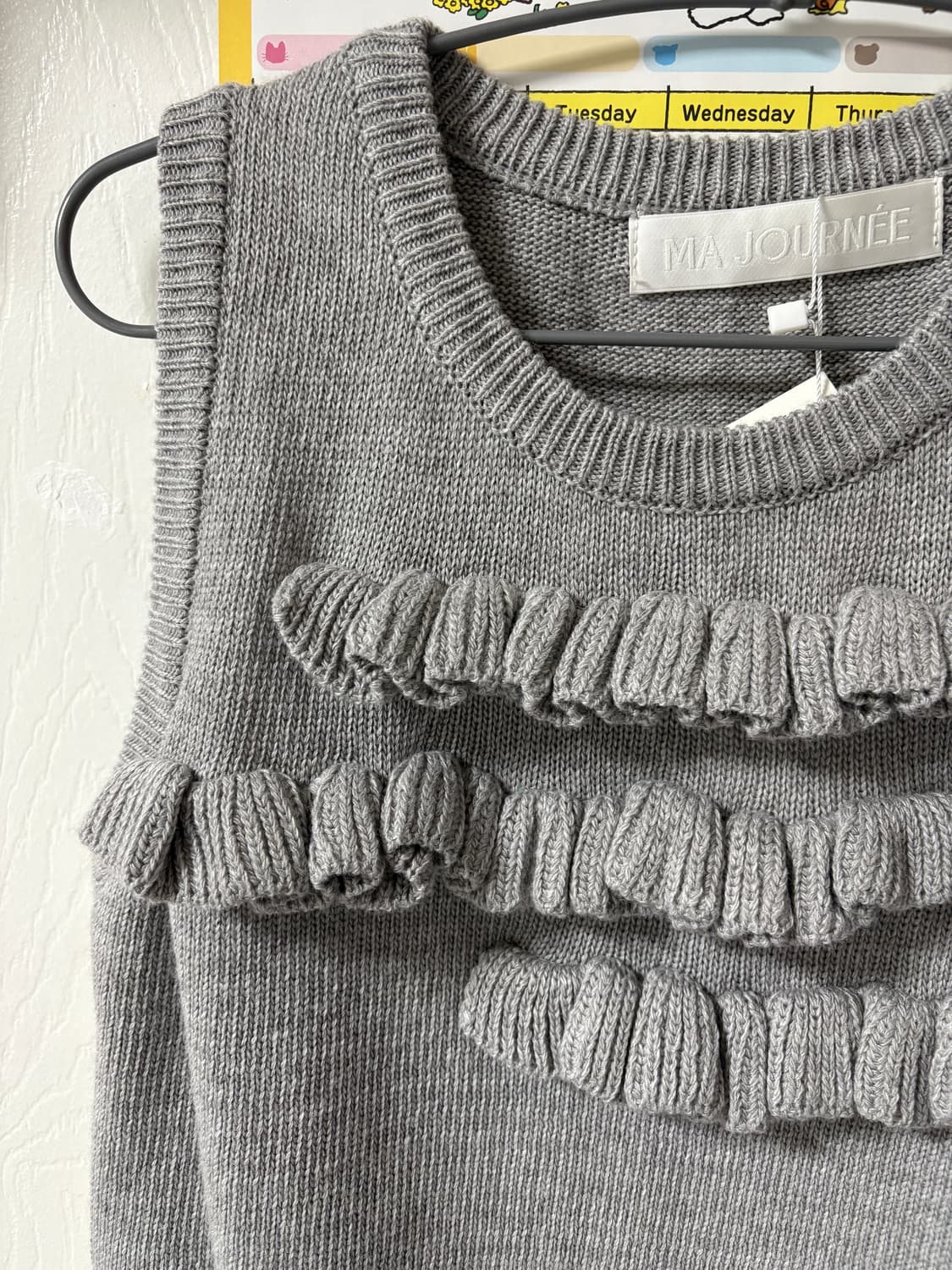 마조네 프릴 니트 베스트 s (새상품) 상품이미지7