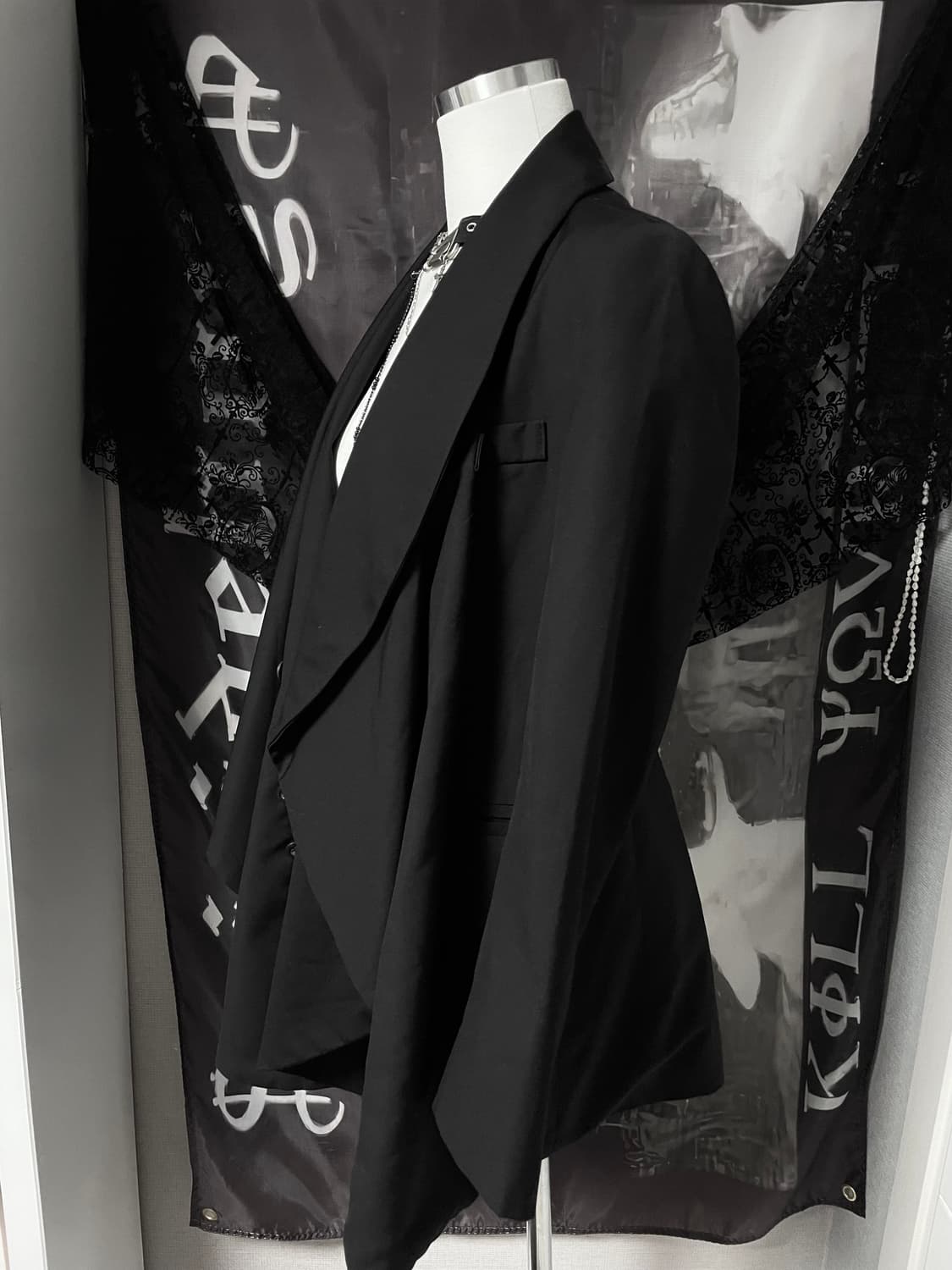 Jpn 빈티지 드레이프 블레이저 자켓 헬무트랭앤드뮐미스터준야요지st 상품이미지5