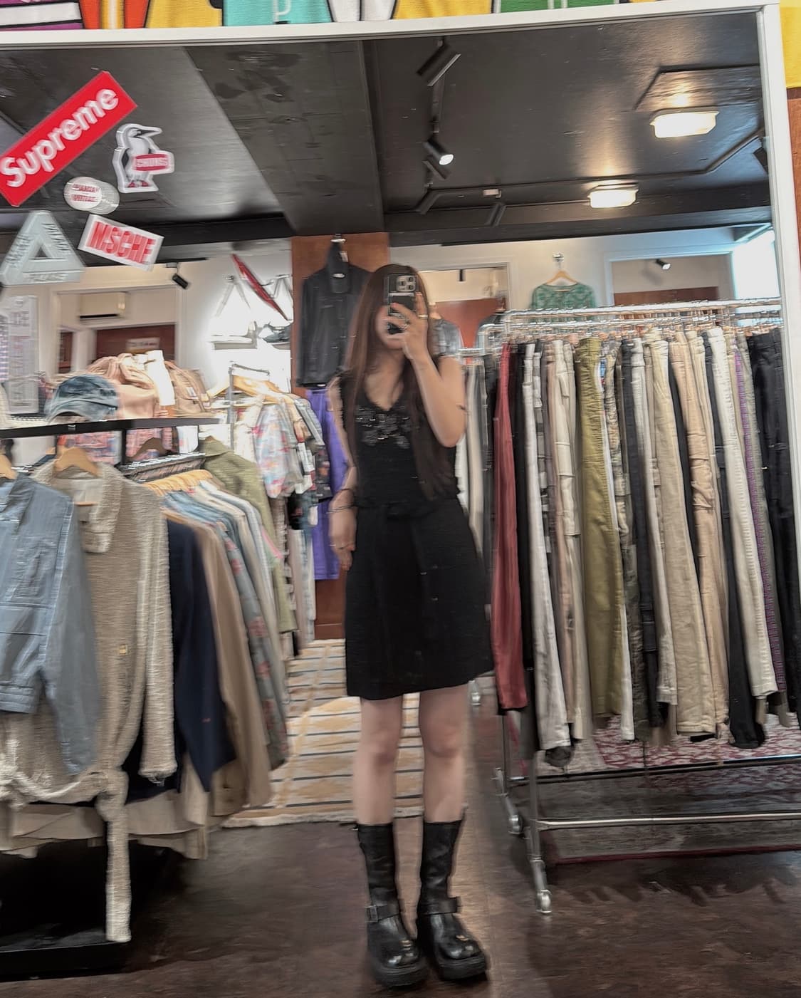 모스키노 moschino 울 트위드 스팽글 블랙 미니 원피스 6 상품이미지7