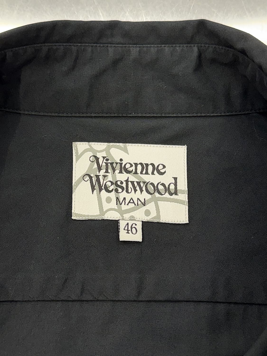 비비안웨스트우드 맨 블랙 고스트 오브 코튼 셔츠 상품이미지7