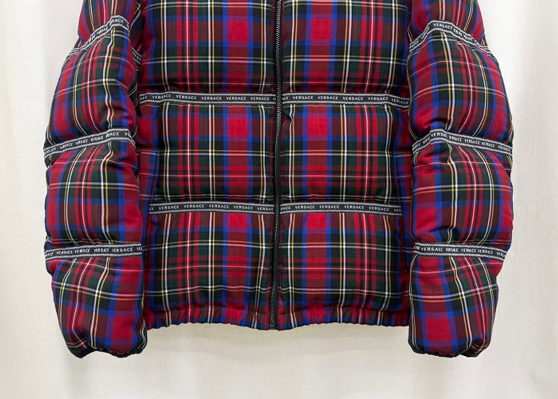 베르사체 체크 푸퍼 구스다운 자켓 상품이미지3