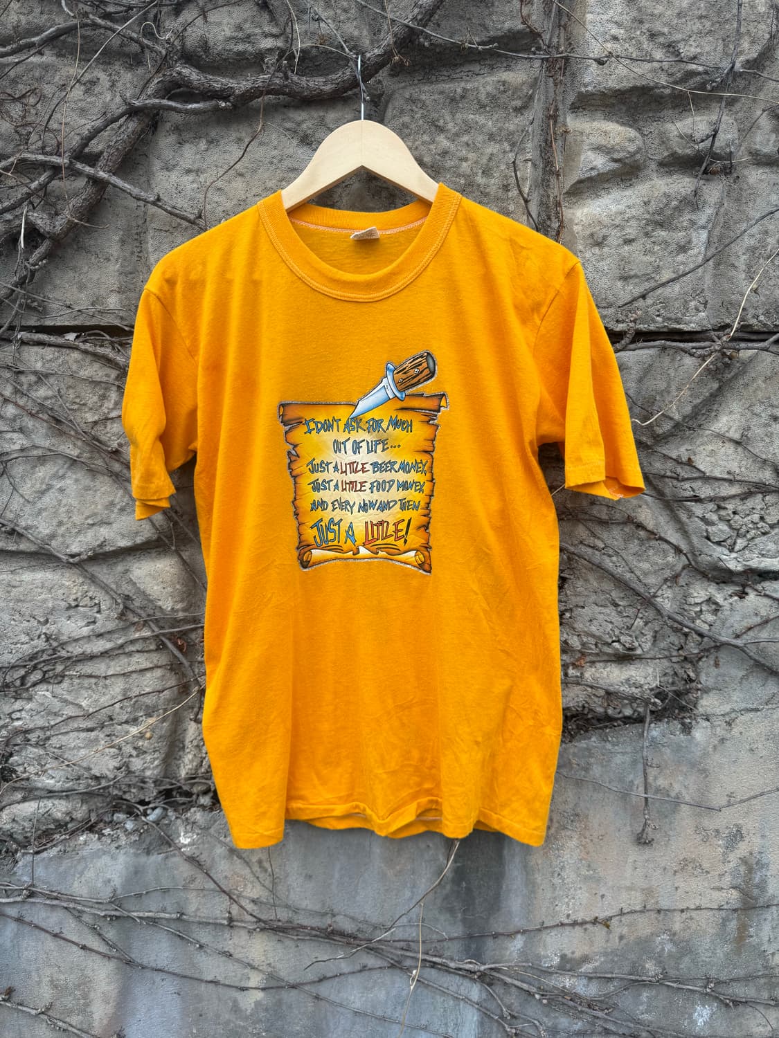 80s 러셀 애슬레틱 빈티지 골드라벨 프린팅 싱글스티치 반팔 티셔츠 상품이미지1