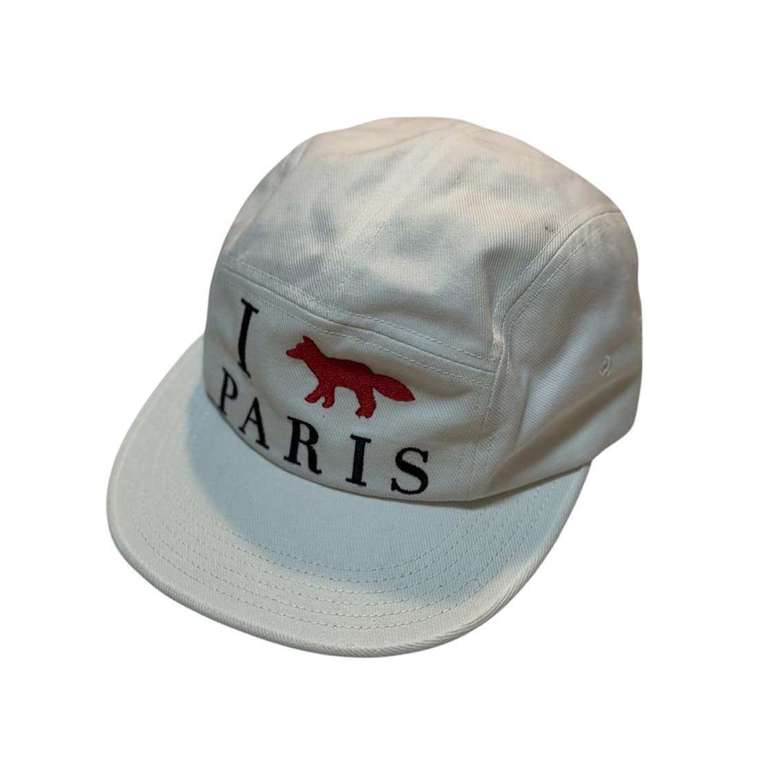 *레어* 메종키츠네 18ss I love Paris 캠프캡 화이트 상품이미지1