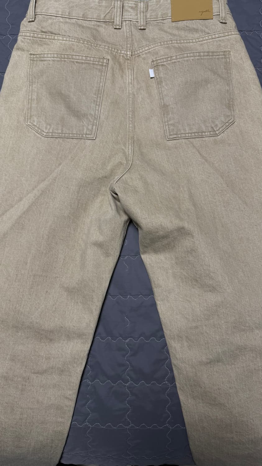 유스 와이드 데님(샌드베이지) M 상품이미지2