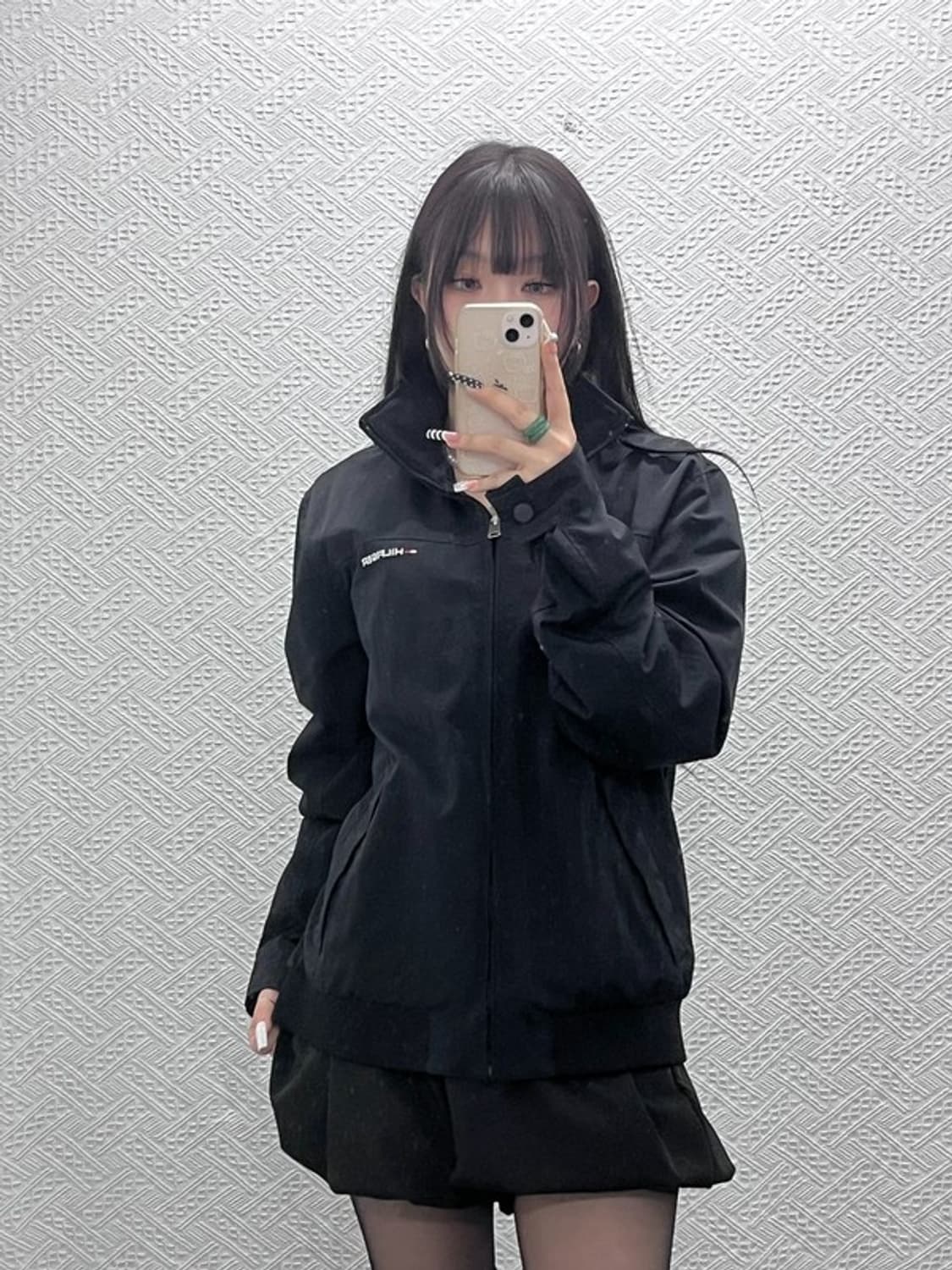 타미힐피거 모던시크 캐주얼 하이넥 바람막이 자켓 M C10718 상품이미지1