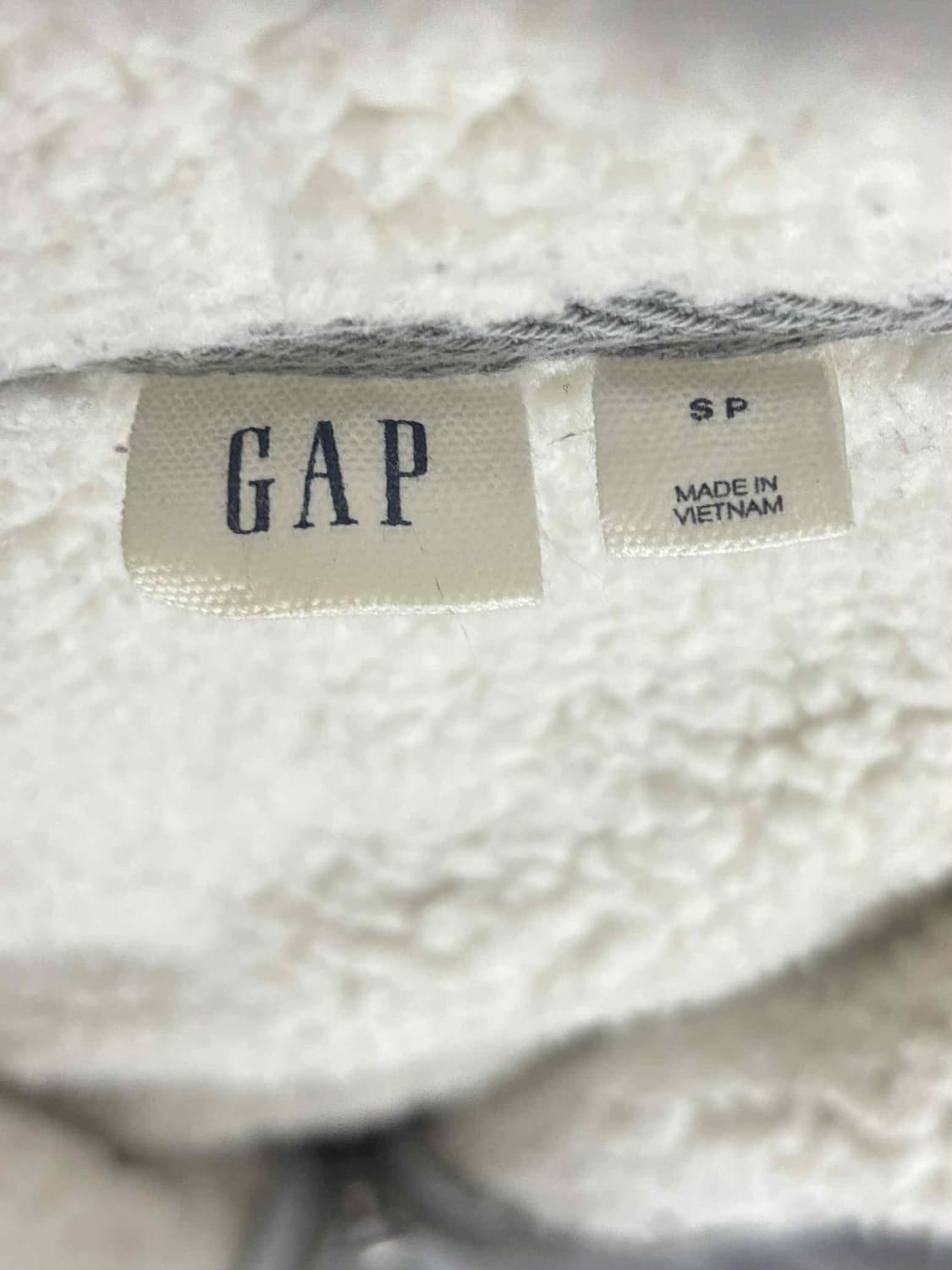 Gap 갭 양털 핀터깔 폭닥 그레이 후드집업 희귀져지(S) 상품이미지4