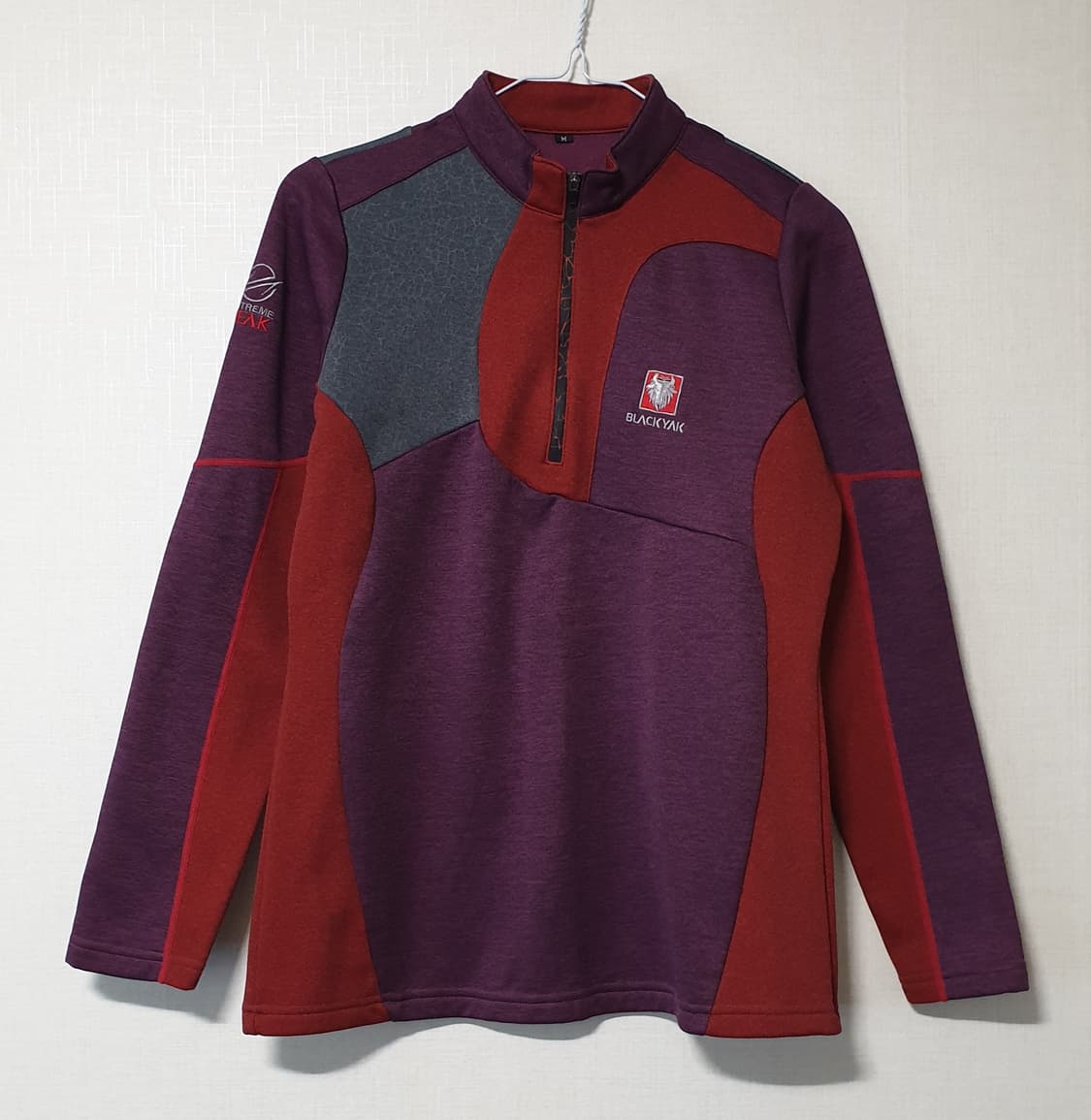 블랙야크 아웃도어 기모 반집업 긴팔티 M사이즈 상품이미지1