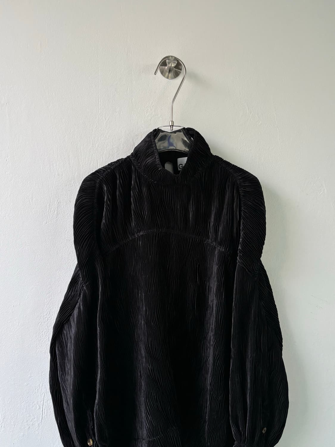 가니 플리츠 하이넥 셔츠 상품이미지2