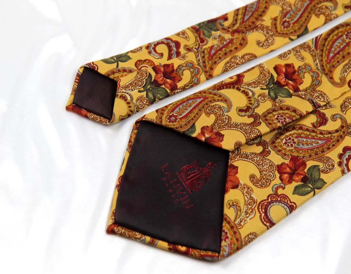 랑방 9.3cm A등급 페이즐리 남자 명품 넥타이 상품이미지4