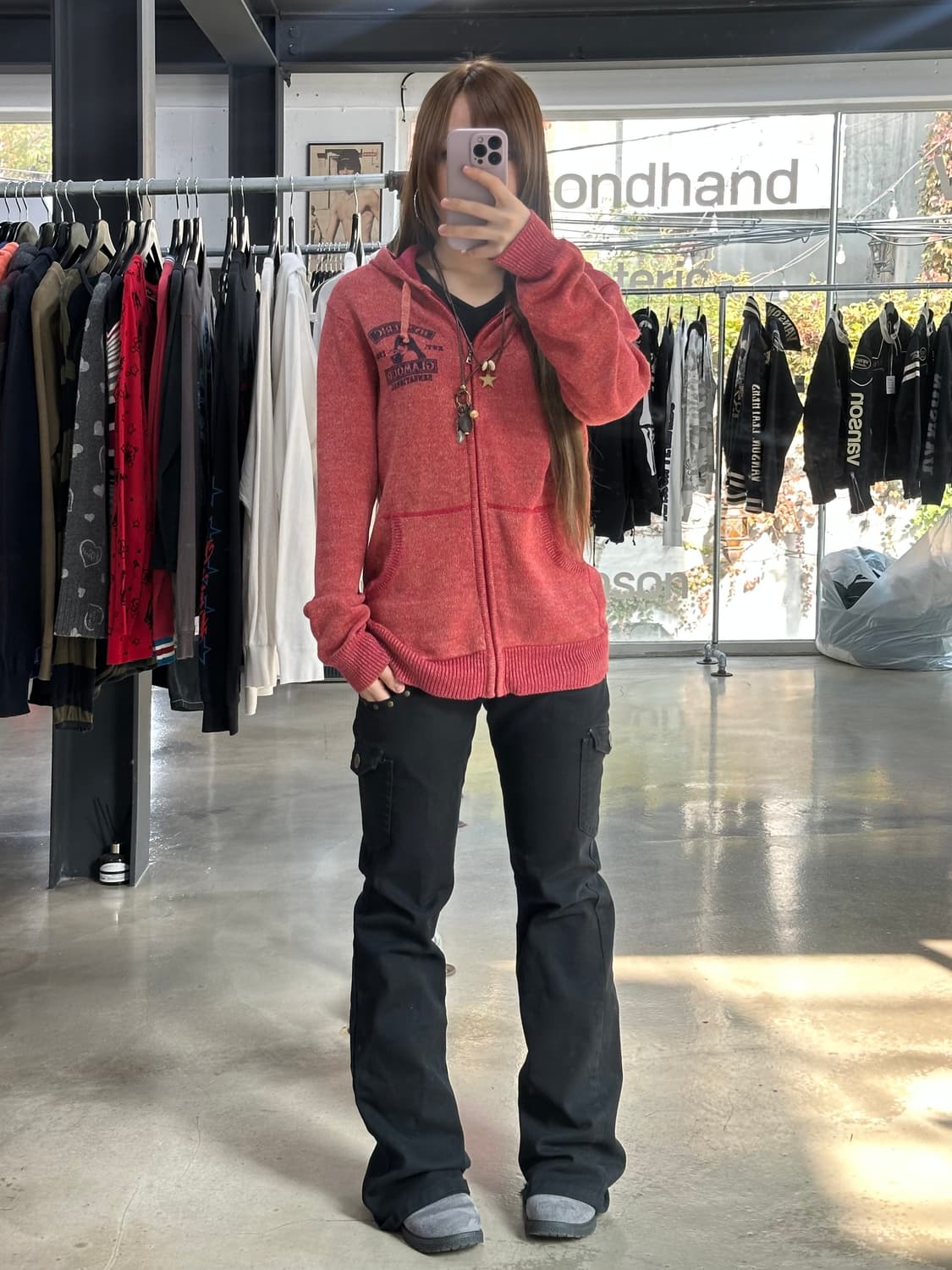 히스테릭글래머 히스걸 프리미엄 니트후드집업 상품이미지2