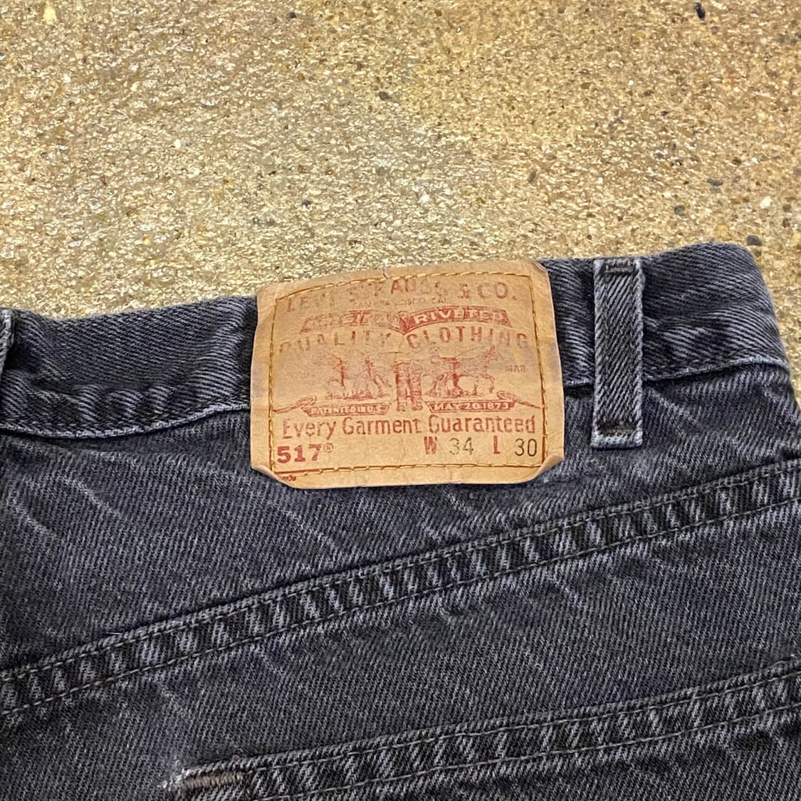미국 빈티지 리바이스 517 블랙진 청바지 상품이미지4