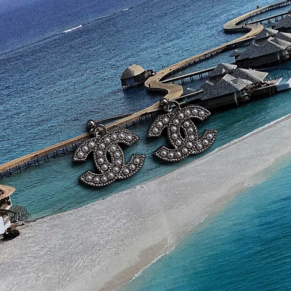 샤넬 듀얼 펄 이어링 상품이미지2