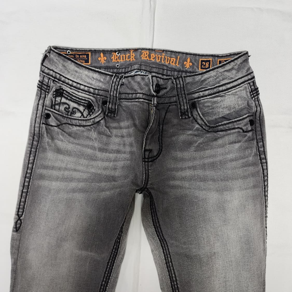 Rock Revival 스톤 아이스워싱 아메리칸 락시크 팬츠 상품이미지7