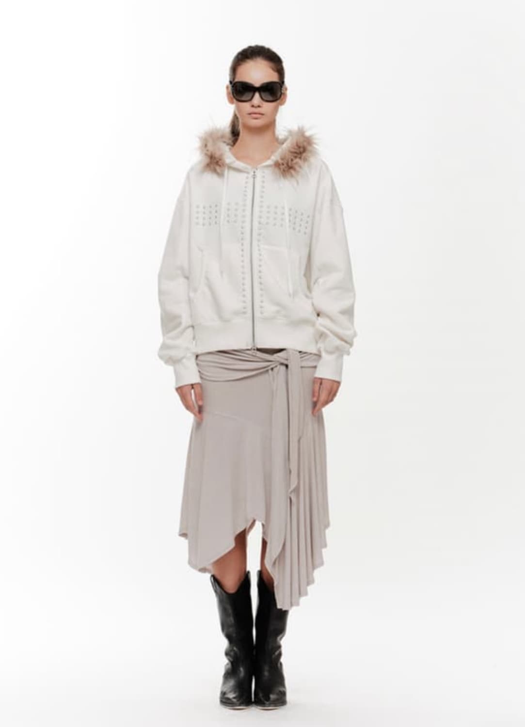 2000 archives 털 후드집업 상품이미지4