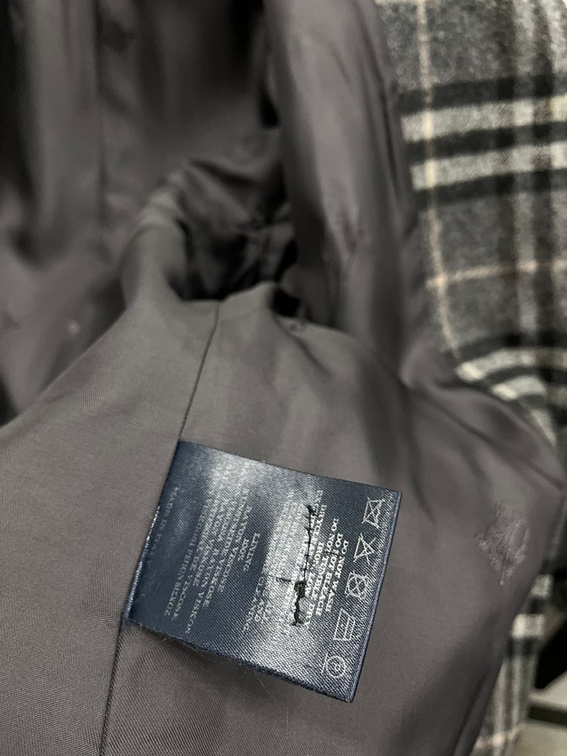 여) 버버리 체크 울자켓  상품이미지10