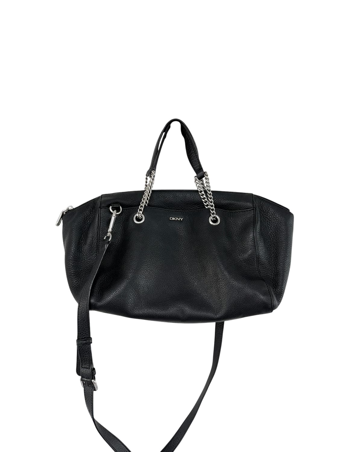 Dkny 블랙 레더 투웨이 토트백 상품이미지1
