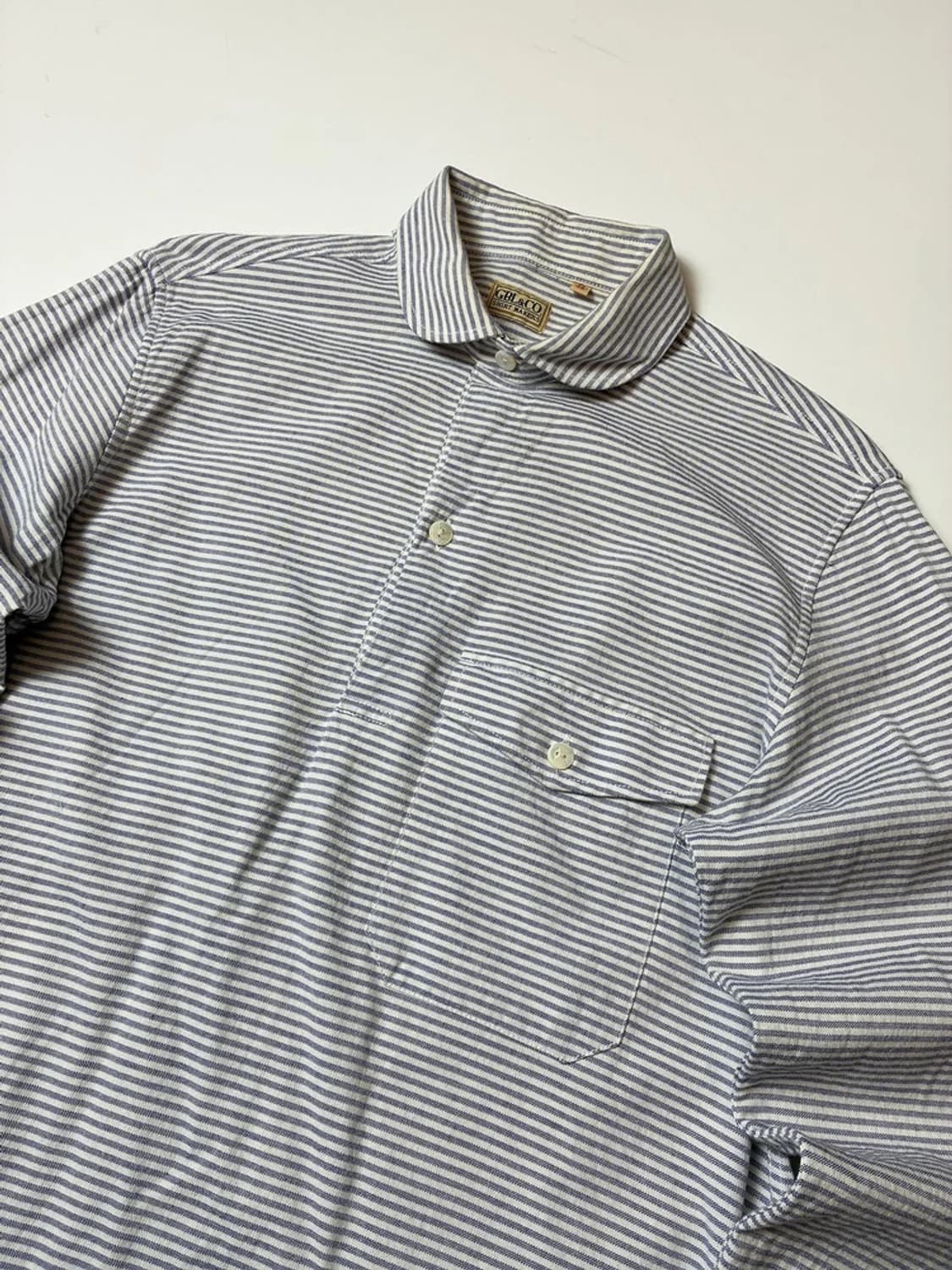 구즈베리 재팬 아메카지 코튼 하프 셔츠 PN8463 상품이미지3