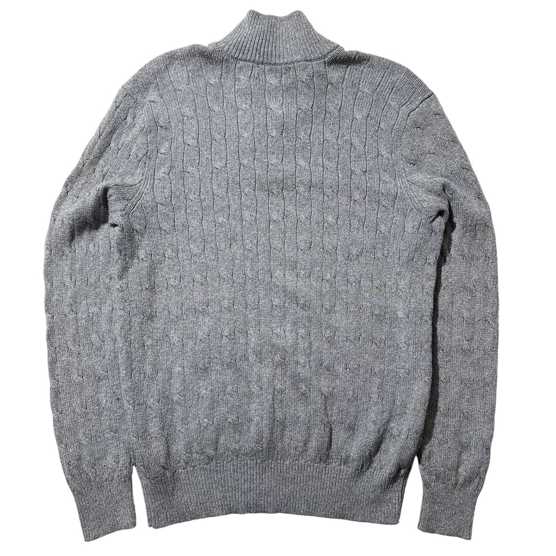 폴로 랄프로렌 케이블 실크 하프집업  버튼 니트 상품이미지2