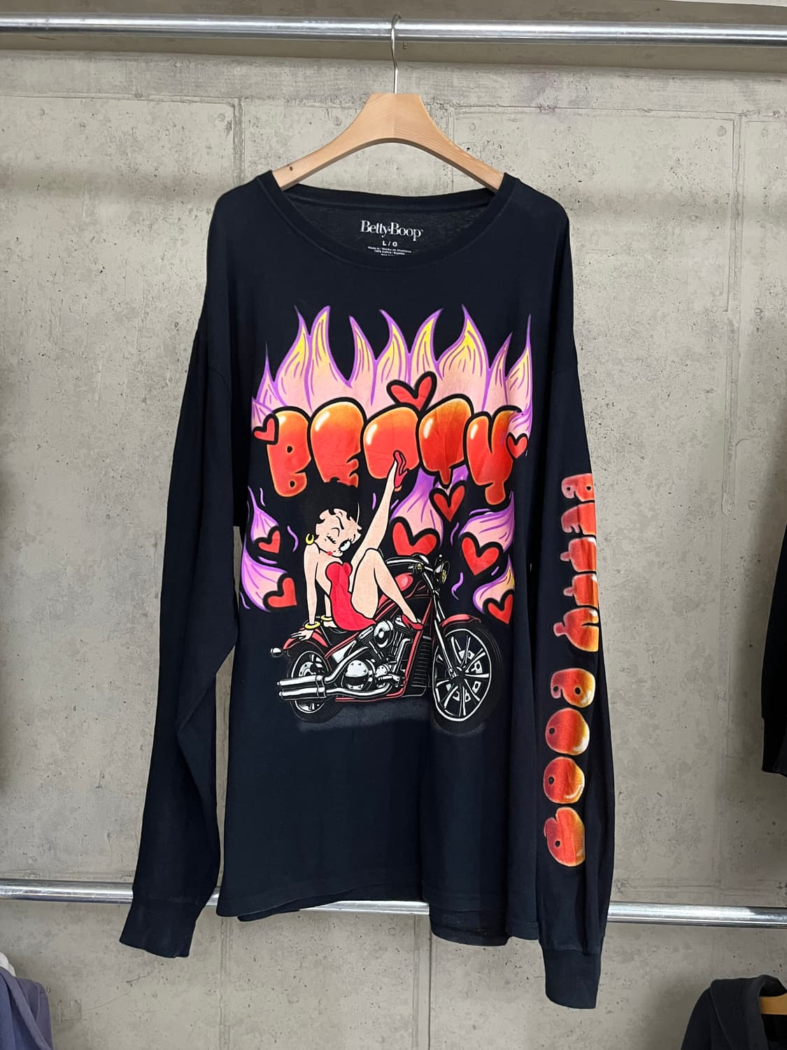 BETTY BOOP LONG SLEEVE 상품이미지1