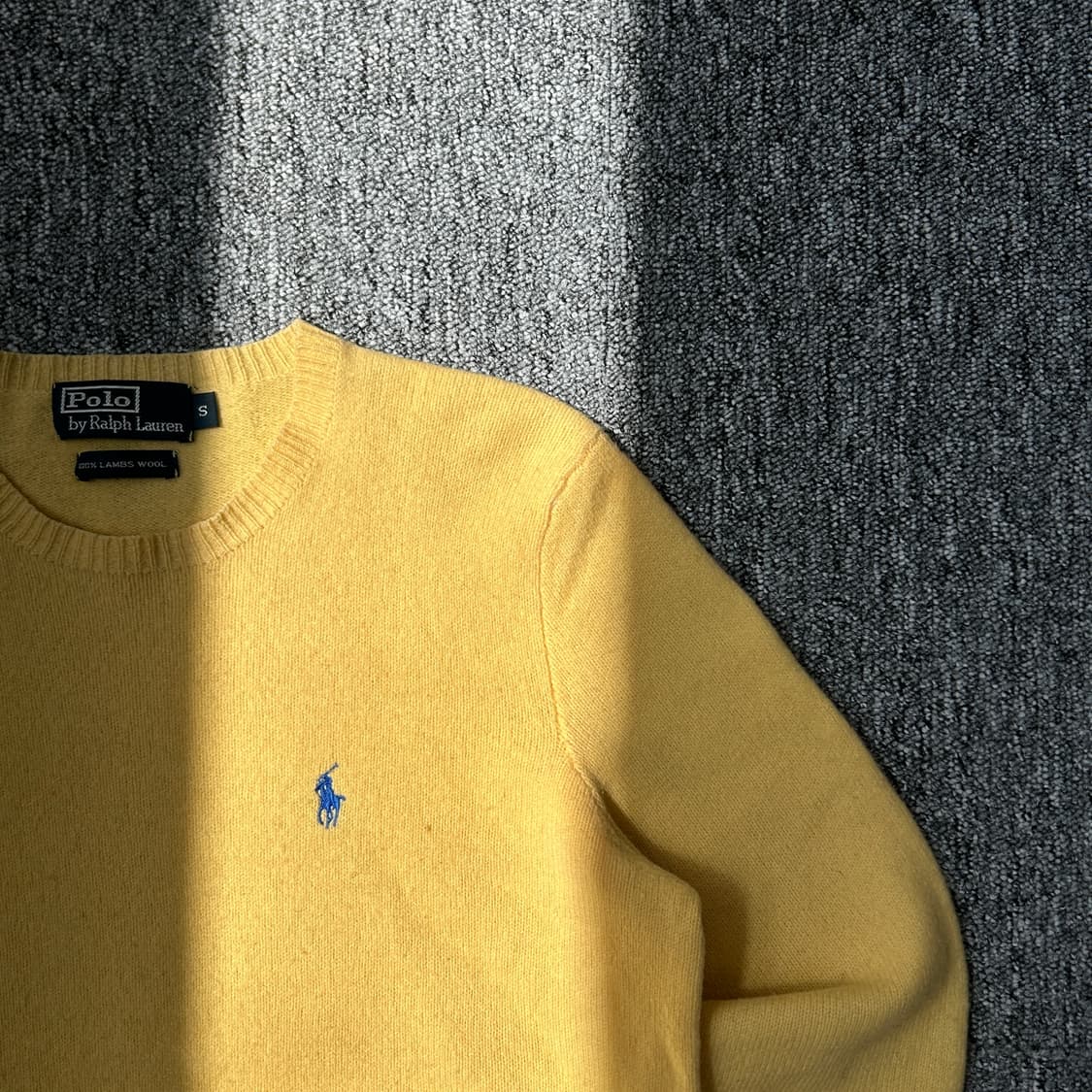폴로 랄프로렌 옐로우 램스울 니트 상품이미지2