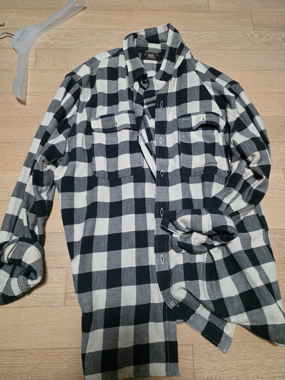 더블알엘 버팔로 체크 트윌 셔츠 XL 상품이미지1
