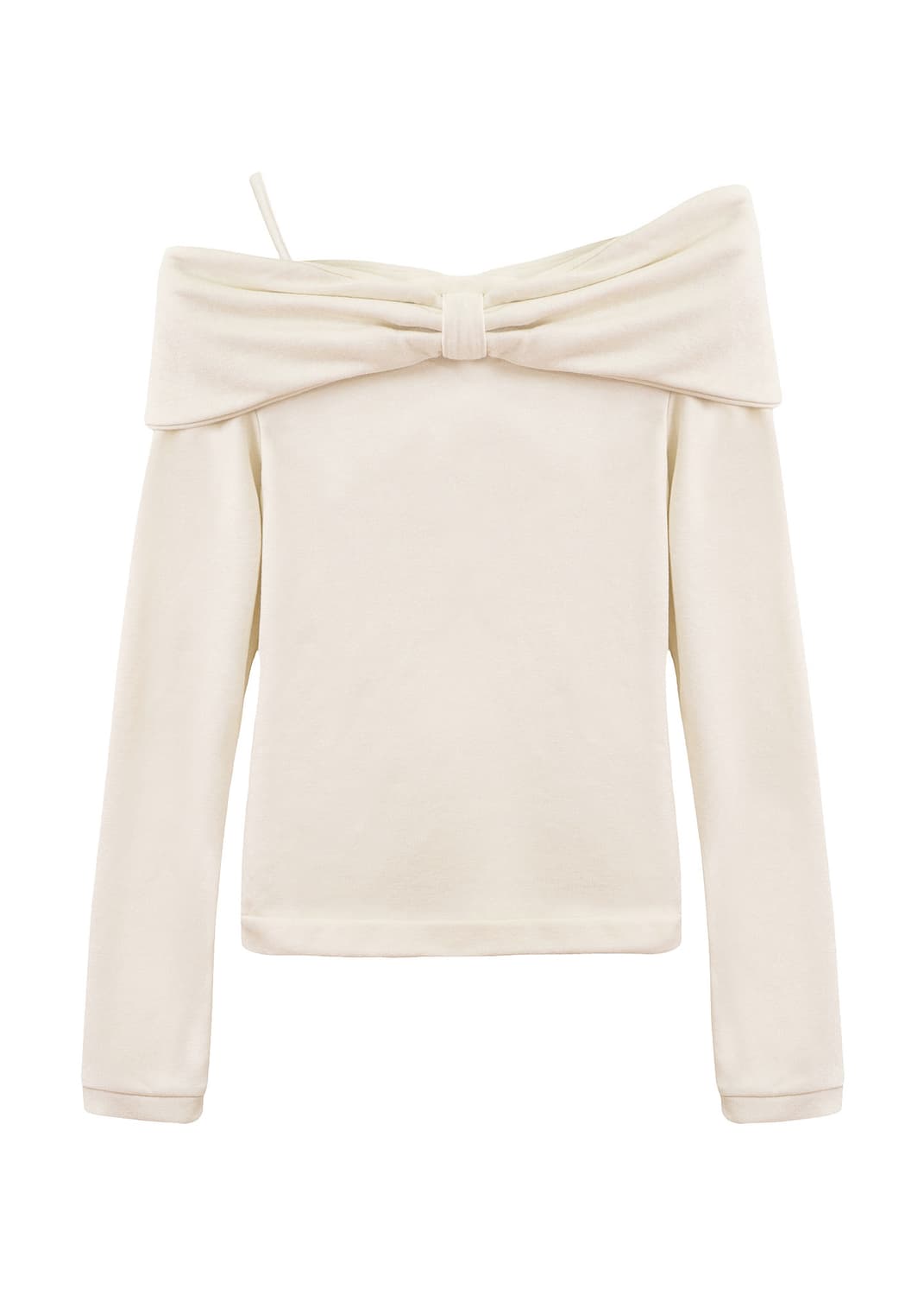 슈가블리스 리본허그티 베이지 워니하우스 상품이미지1