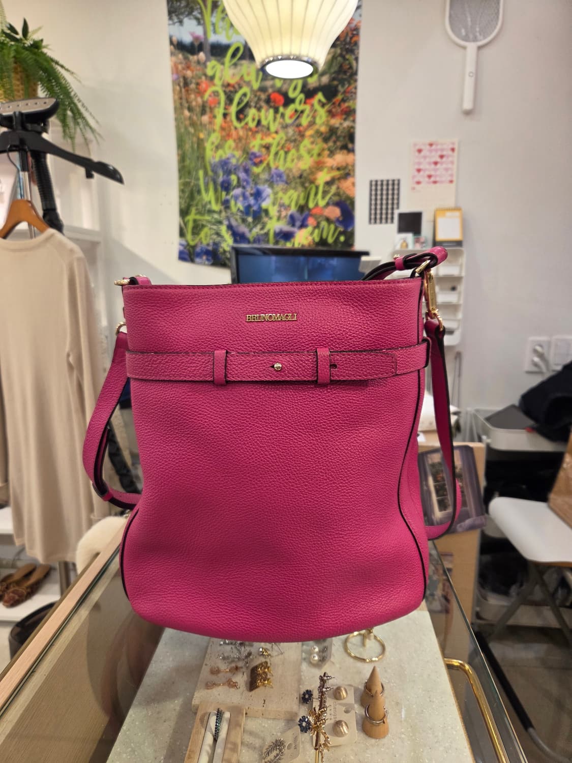 브루노마글리 핫핑크 버킷백 상품이미지1