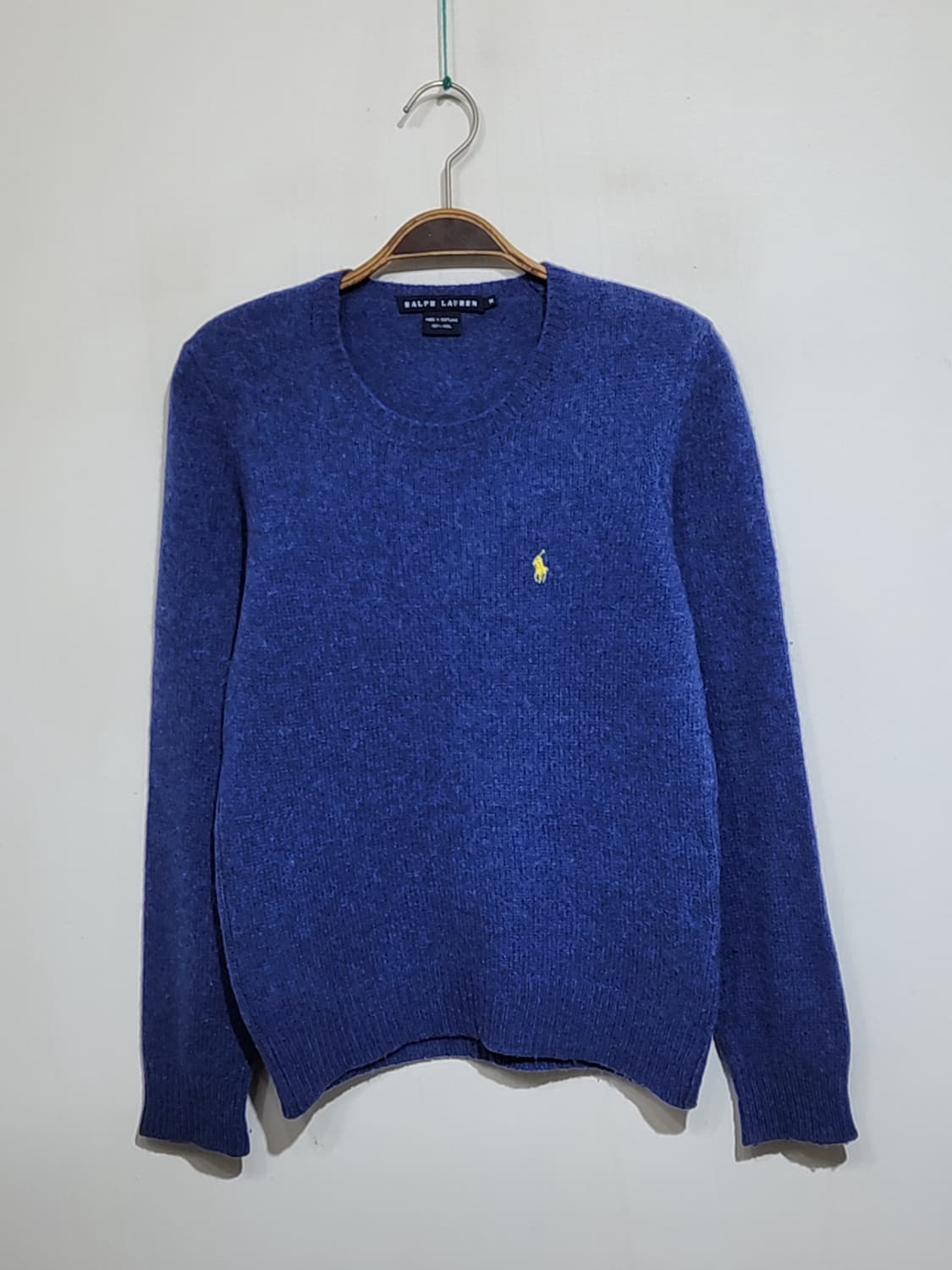 (S) 랄프로렌 폴로 니트 진하늘색 울스웨터 라운드  상품이미지1
