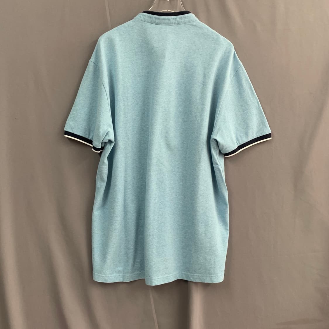 XL 라코스테 블루 헨리넥 반팔티 상품이미지2