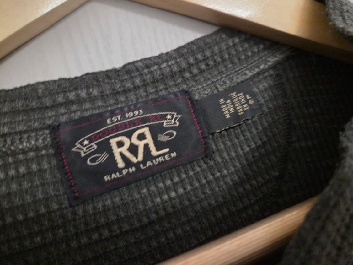 RRL 더블알엘 와플 헨리넥 반팔 티셔츠 L 상품이미지3