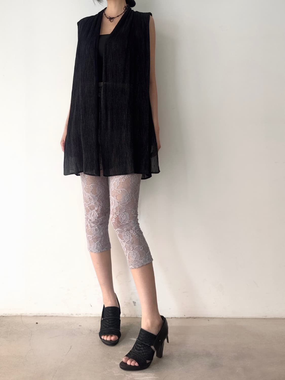 Pleats open vest  상품이미지4