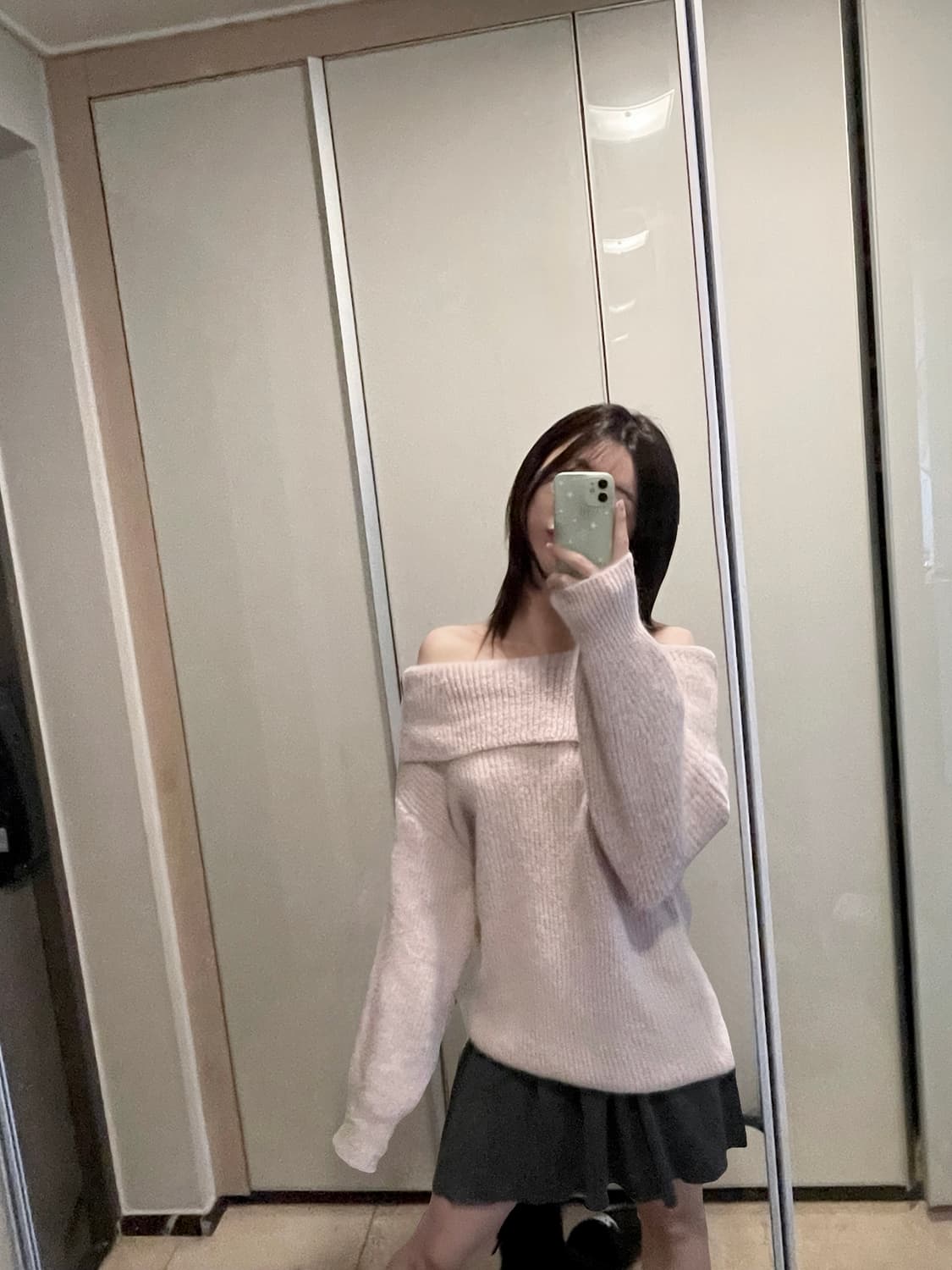 핑크 오픈숄더 상품이미지1