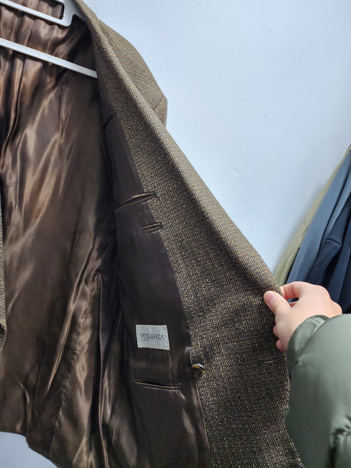 90s VOSLENZA 오버핏 더블브레스티드 블레이저 상품이미지5