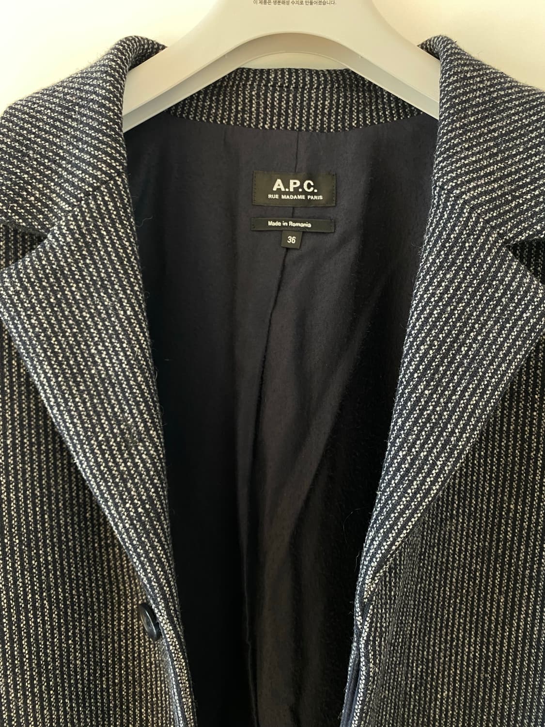 A.P.C. 아페쎄 울 코트 36사이즈 상품이미지4