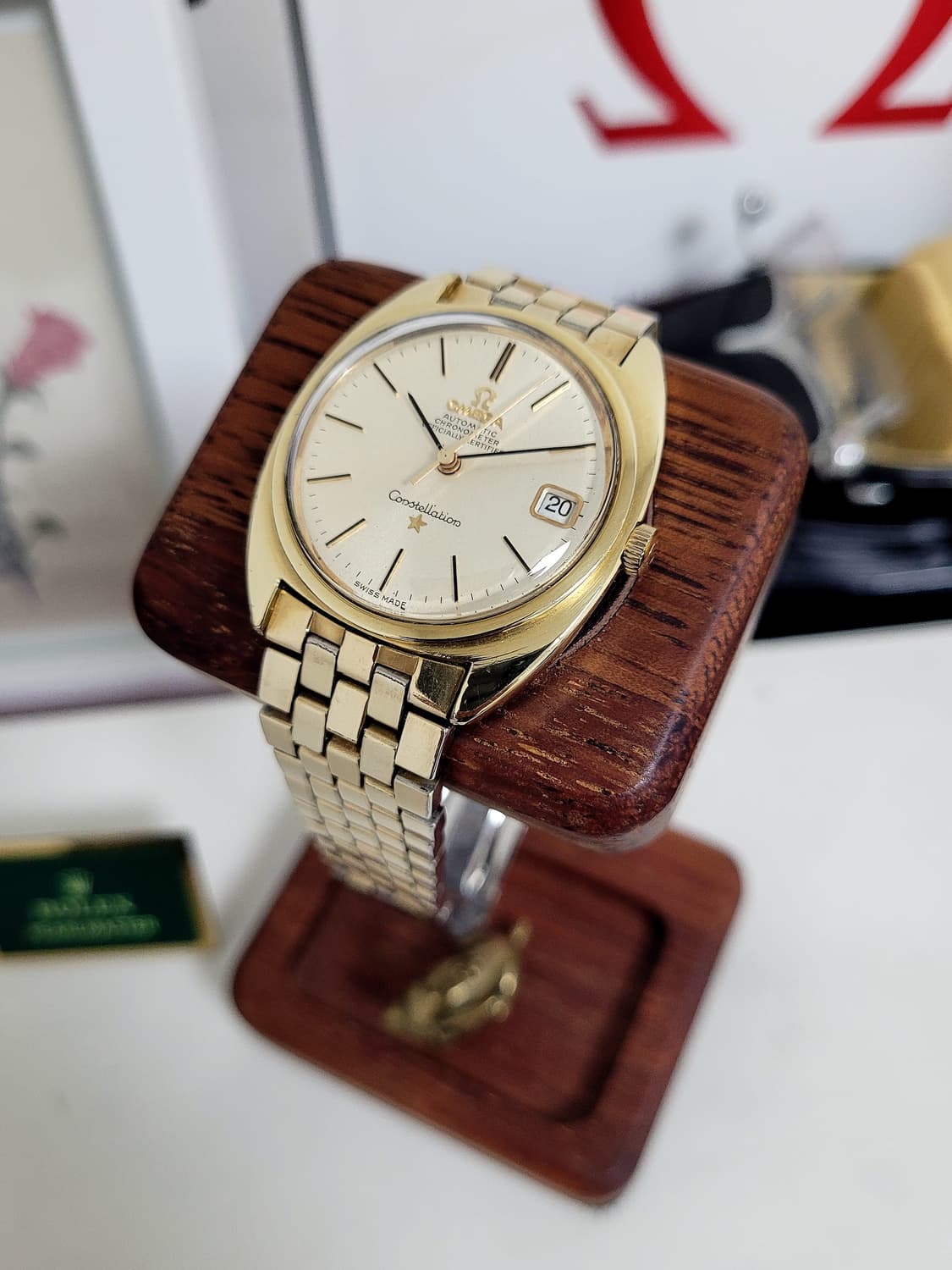 오메가 컨스틸레이션 캡골드 자동시계 상품이미지1