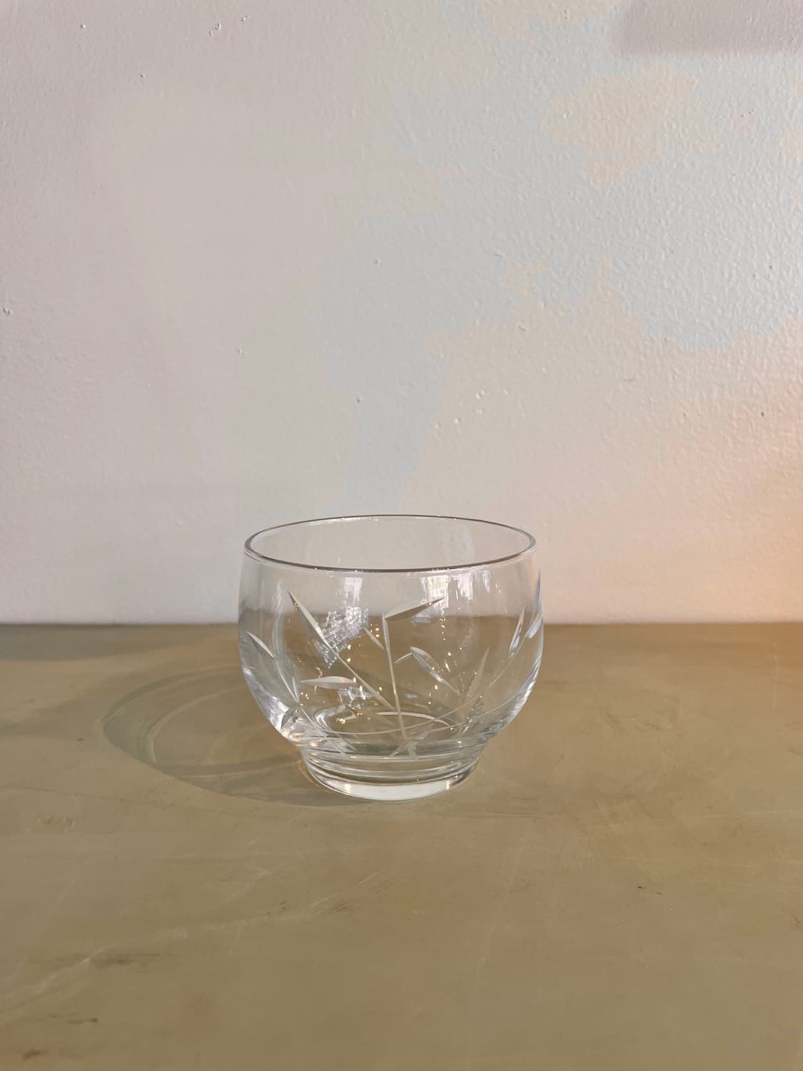 빈티지 일본 핸드컷 크리스탈 잔 2pcs 상품이미지3