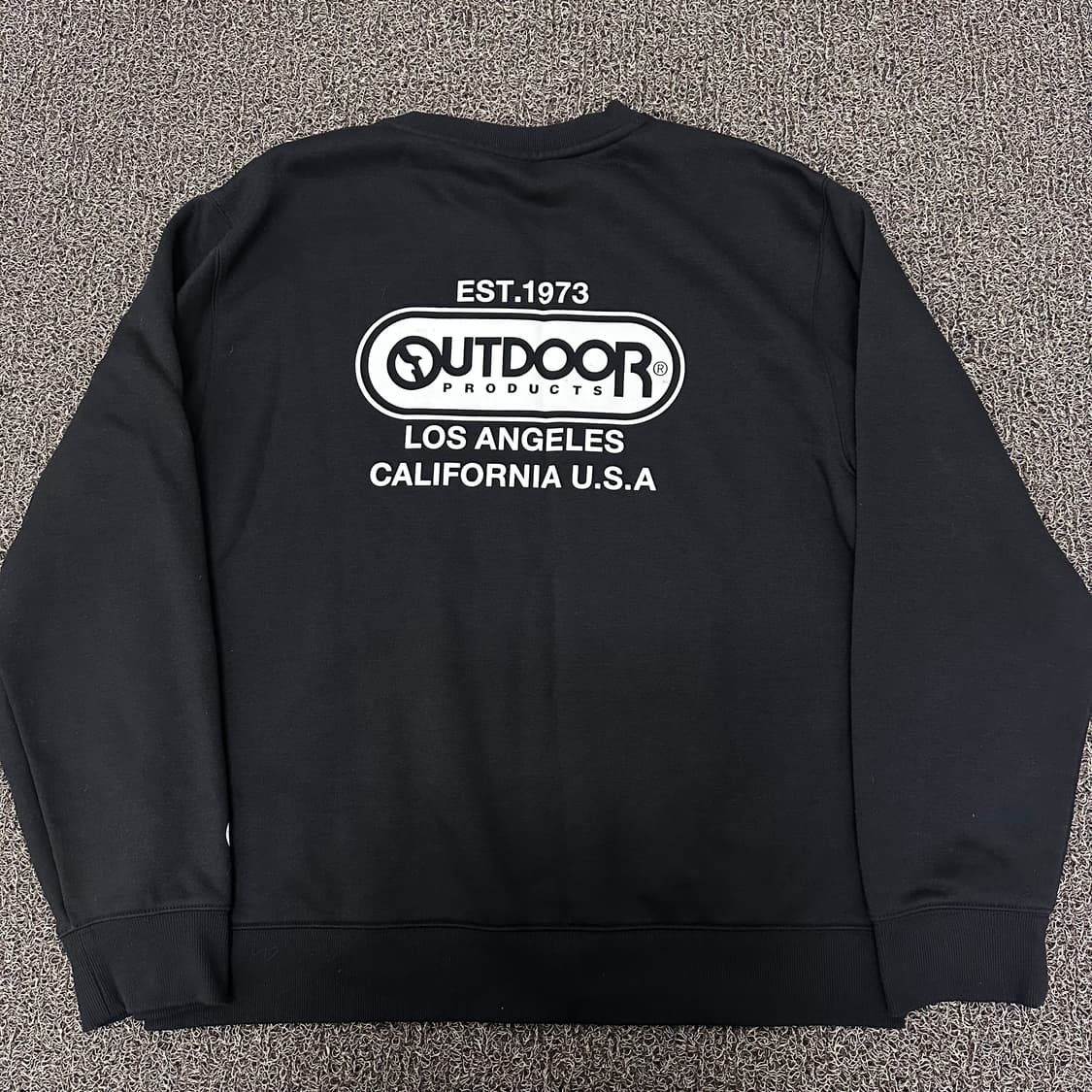 OUTDOOR 아웃도어 기모 맨투맨 블랙 XL 상품이미지5