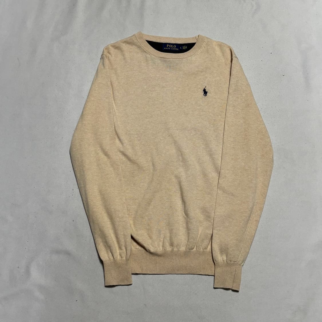 L 폴로랄프로렌 베이지 코튼 니트 상품이미지2