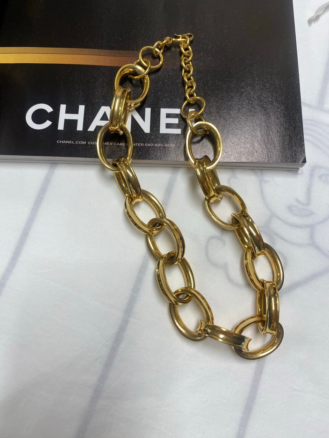 Monet 모네 볼드 금장 체인 목걸이 상품이미지1