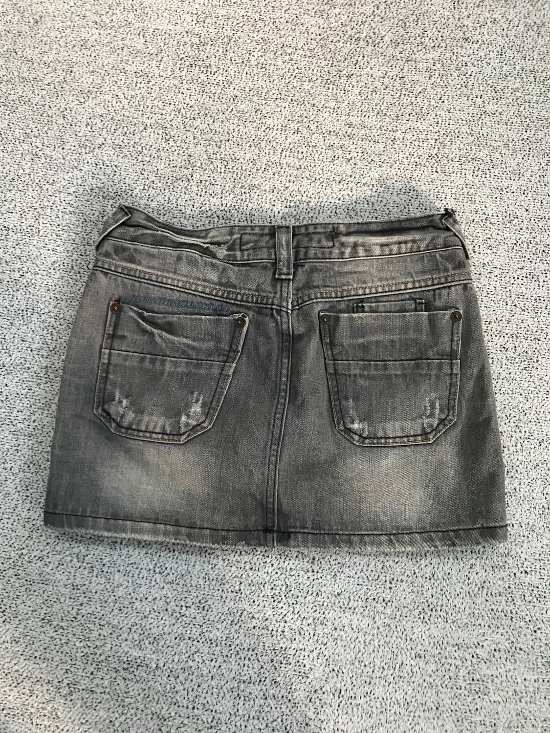 흑청 미니 스커트 상품이미지4