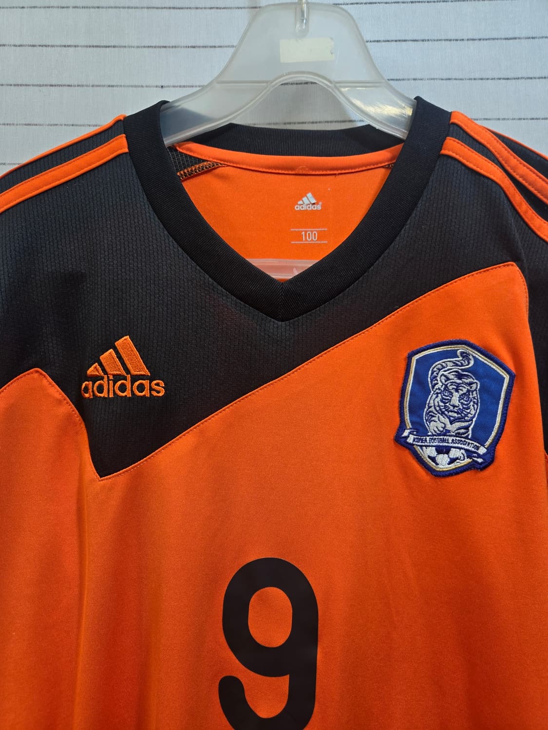 아디다스 대한민국 축구 국가대표팀 긴팔 오렌지 져지 100 상품이미지3