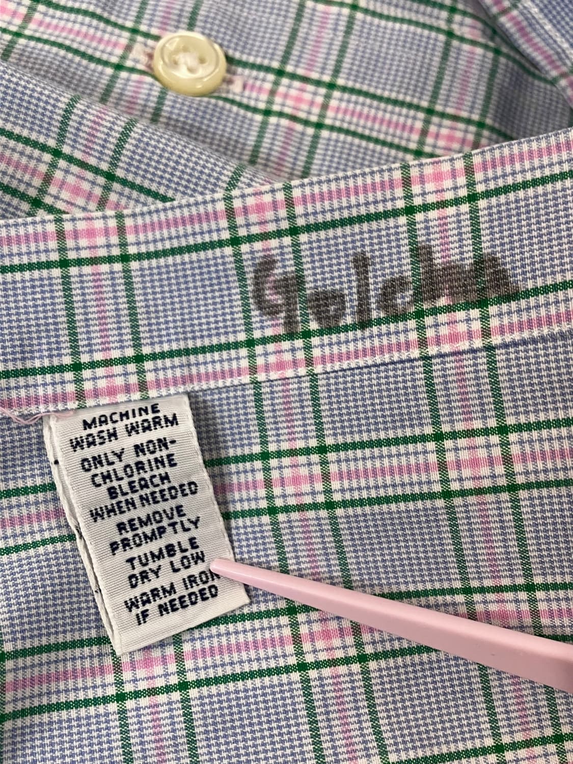 폴로 랄프로렌 체크 셔츠 스카이블루 #csz4103 상품이미지5