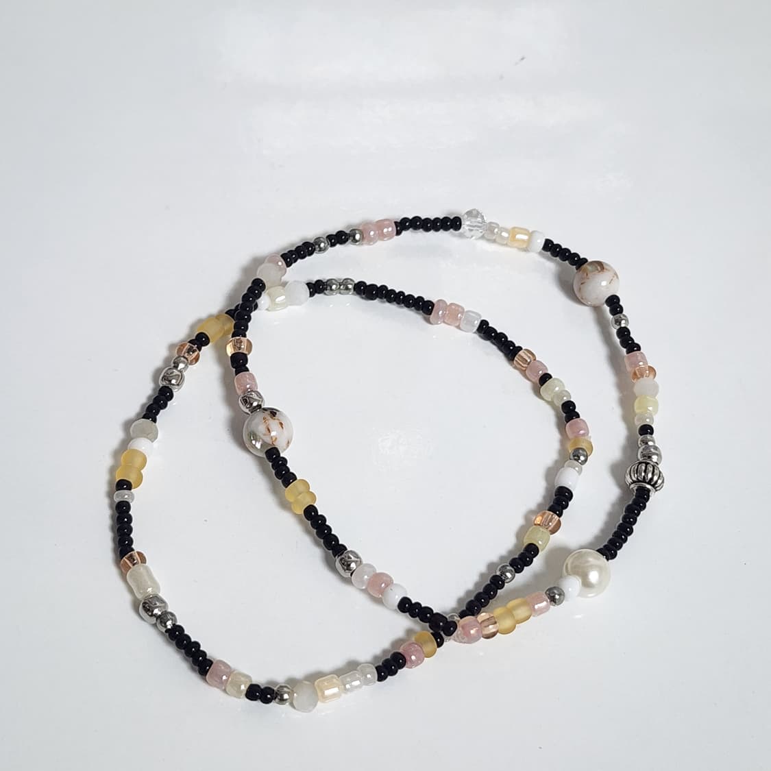 남자 원석 살구 팔찌세트 상품이미지2