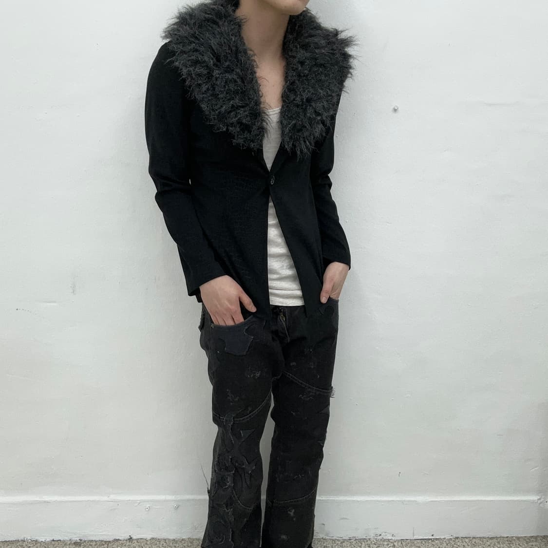 V-kei python fur jacket 상품이미지3