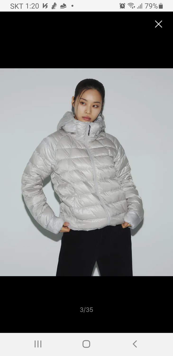 무신사 스탠다드 스포츠 아이언 라이트 다운자켓 라이트그레이L(100) 상품이미지2