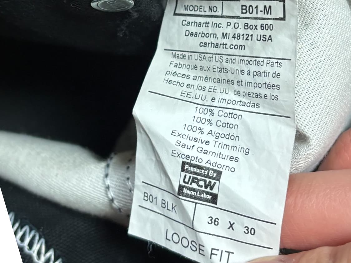 칼하트 더블니 카펜터 워크팬츠 상품이미지9