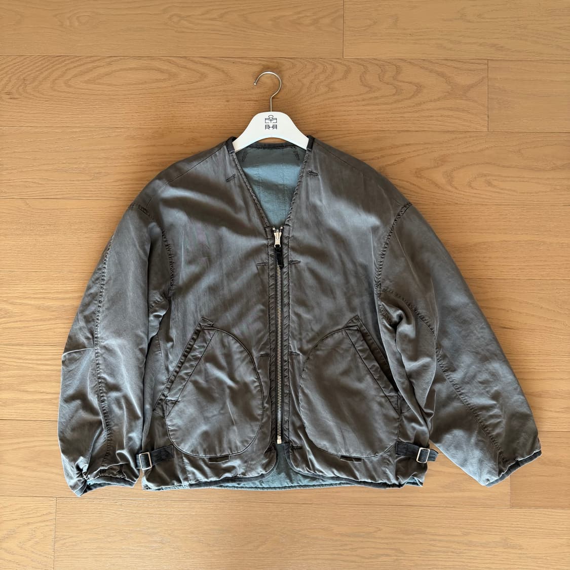 [2] 폴리테루 리버시블 라이너 자켓 그레이 상품이미지2