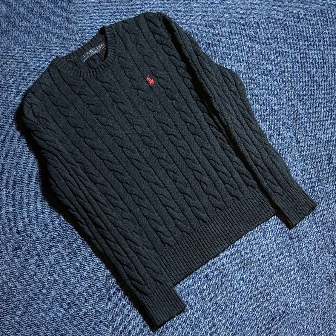 폴로 랄프로렌 블랙 네이비 니트 상품이미지1