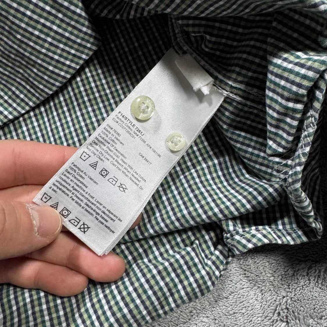 팀버랜드 슬림핏 체크셔츠 상품이미지5